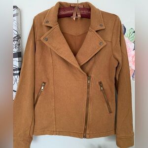 Brown Sweater Jacket by “Promesa”, Small, Gold Tone Hardware, Good Condition
